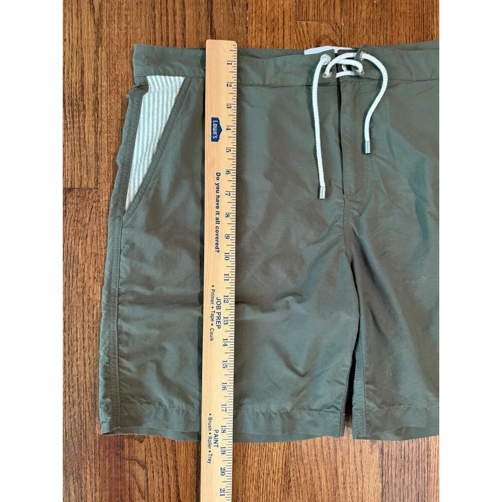 Solid & Striped The Board Shorts Swim Trunks Olive Green Men’s XL Lined